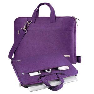 Waterproof Laptop Bag Carrying Case with Shoulder Strap,Slim ComputerPurple